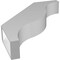 Ekena Millwork 5 1/2-in. W x 30-in. D x 36-in. H Funston Architectural Grade PVC Knee Brace BRCP055X30X36FST - alternate 6